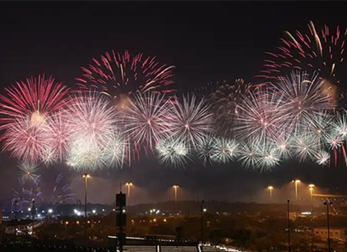 都兰县焰火晚会